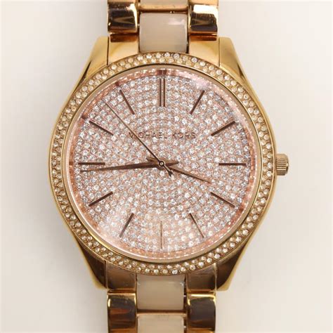 michael kors runway pave watch|Michael Kors Runway Crystal Pave Ladies Watch MK5544.